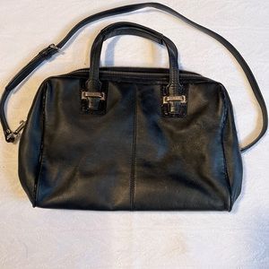 Black leather Taylor Convertible Coach Purse